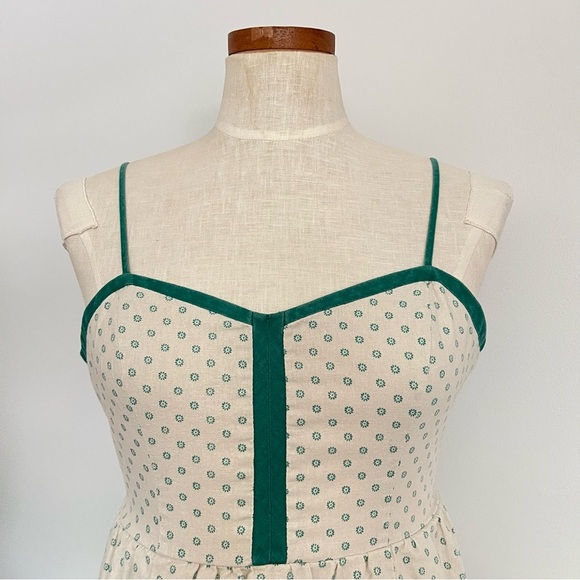 Urban Outfitters Cope Printed Linen mini dress size 8 preowned - Picture 2 of 9